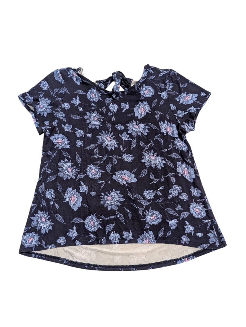 Carve Designs Layla Top Navy Haku Keyhole Tie Back Top Size Medium 💠